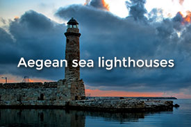 Aegean sea lighthouses
